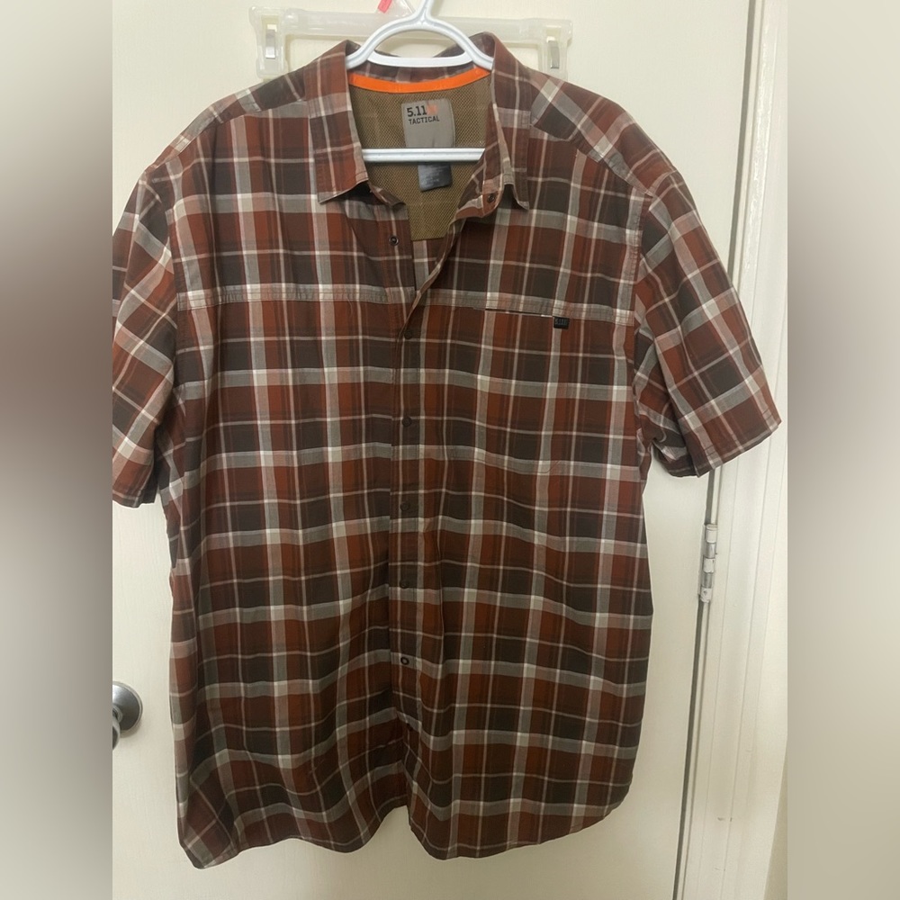 5.11 Tactical Men’s 2XL SS Plaid shirt